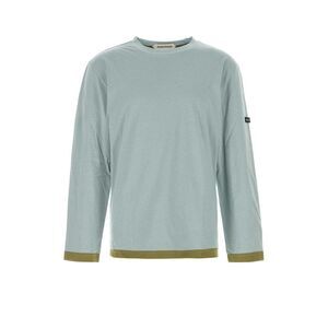 NAMACHEKO Long Sleeve T-Shirt with Contrasting Hem Men LIGHT BLUE T-Shirts